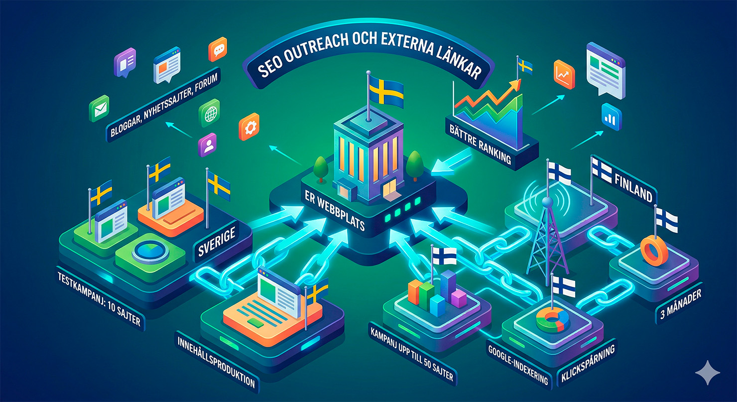 SEO-outreach och externa länkar - Bättre synlighet online